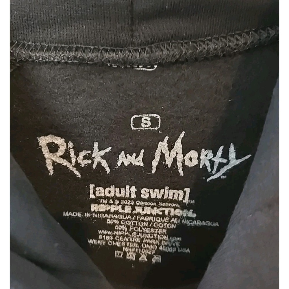 Rick and Morty Unisex Adult Swim Hoodie /‎ Hooded Sweatshirt  NEW- Size Small - Picture 4 of 8